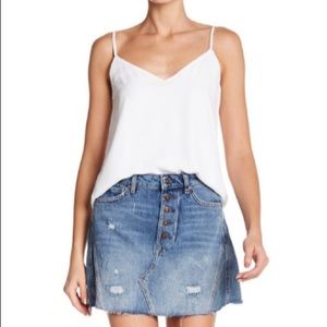 Free People A-Line Denim Skirt